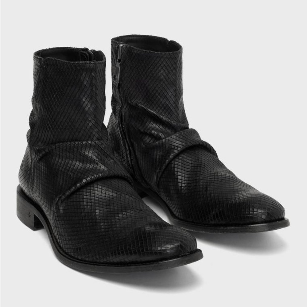 John Varvatos Morrison Snakeskin Boot Size 8.5